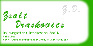 zsolt draskovics business card